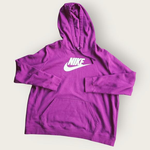 Nike Sweaters - Nike Hoodie Women's Sz XXL Purple Drawstring Closure Athletic Wear